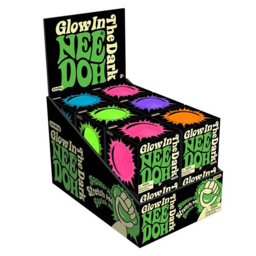 SCHYLLING GLOW IN THE DARK NEE DOH - STRESS BALL ASSORTED COLOURS