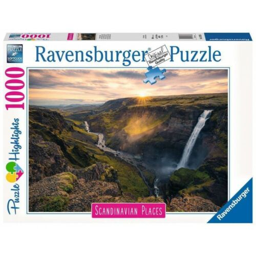 RAVENSBURGER 167388 SCANDINAVIAN PLACES HAIFOSS WATERFALL ICELAND JIGSAW PUZZLE