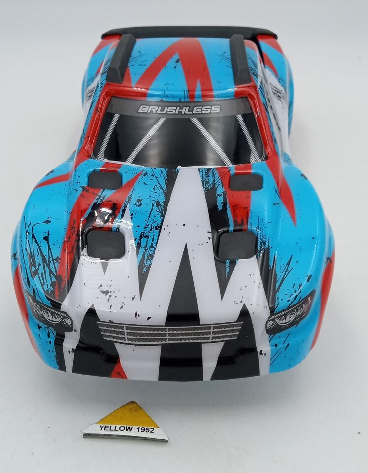 MJX 1601C BODY SHELL FOR 16208 HYPER GO 1/16 SCALE MT PRINTED BLUE PVC BODY