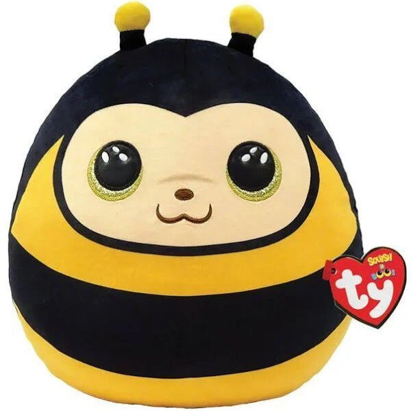 TY SQUISHY BEANIES ZINGER BEE 35CM SQUISH PLUSH