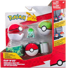 POKEMON CLIP N GO POKE BALL BELT SET GREEN WITH BULBASAUR