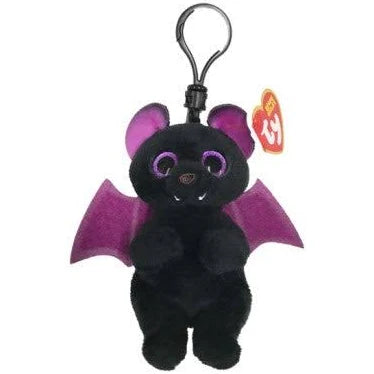 TY BEANIE BOOS ALFRED BLACK BAT PLUSH CLIP