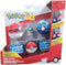 POKEMON CLIP N GO POKE BALL BELT SET BLUE WITH QUAXLY