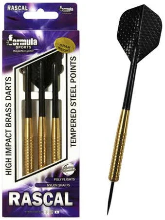 FORMULA SPORTS RASCAL 26 GRAM TEMPERED STEEL POINT HIGH IMPACT BRASS DART SET