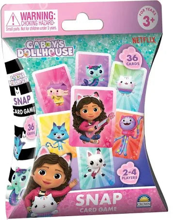 CROWN 20211 GABBYS DOLLHOUSE SNAP CARD GAME