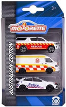 MAJORETTE AUSTRALIAN EDITION 000 3 PACK EMERGENCY VEHICLES