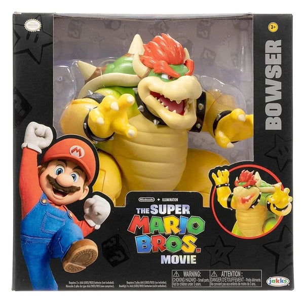 THE SUPER MARIO BROS. MOVIE  7 INCH FIRE BREATHING BOWSER FIGURE