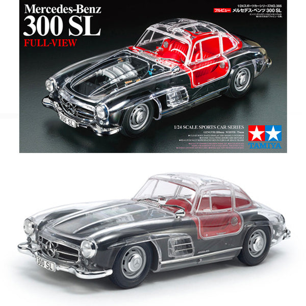 TAMIYA 24366 MERCEDES BENZ 300 SL FULL VIEW PLASTIC MODEL KIT 1/24 SCALE