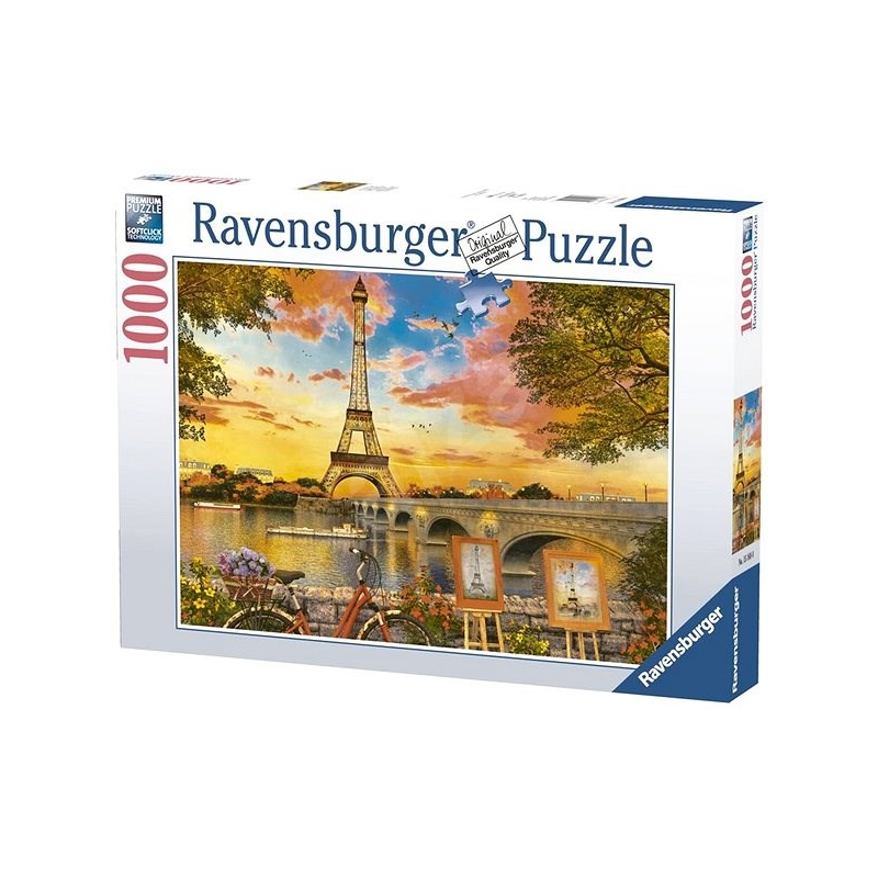 RAVENSBURGER 151684 THE BANKS OF SEINE 1000PC JIGSAW PUZZLE
