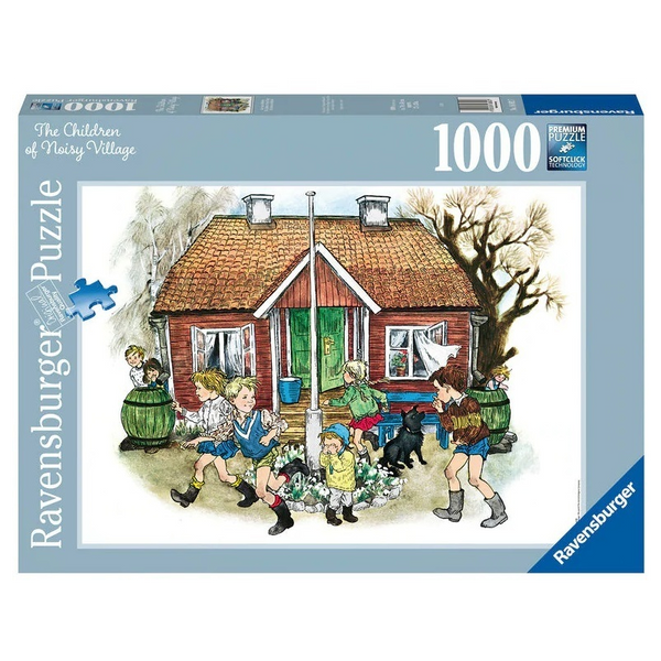 RAVENSBURGER 168927 THE CHILDREN OF NOISY VILLAGE 1000PC JIGSAW PUZZLE