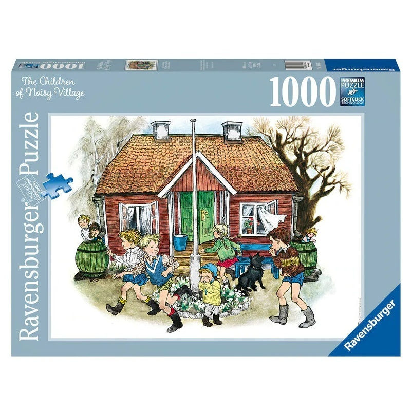 RAVENSBURGER 168927 THE CHILDREN OF NOISY VILLAGE 1000PC JIGSAW PUZZLE