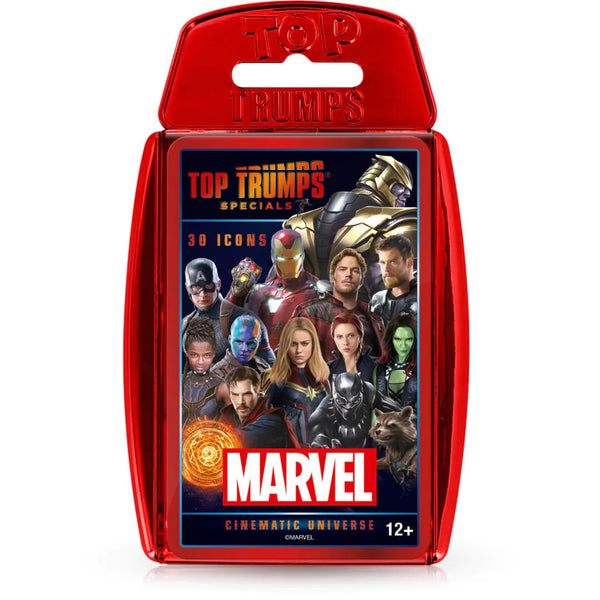 TOP TRUMPS SPECIALS 30 ICON MARVEL CINEMATIC UNIVERSE CARD GAME