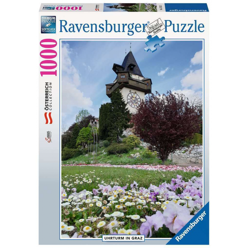 RAVENSBURGER 173273 UHRTURM IN GRAZ 1000PC JIGSAW PUZZLE