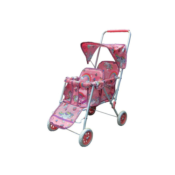 UNICORN TANDEM DOLL STROLLER PRAM