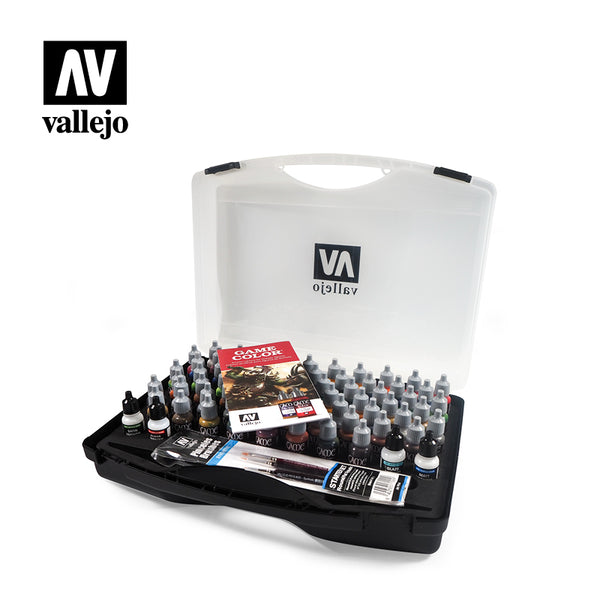 VALLEJO 72.172  GAME COLOUR CASE INCLUDES 72 PIECES  AND 3 BRUSHES