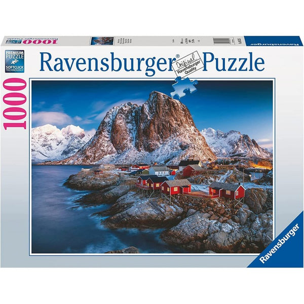 RAVENSBURGER 805235 VILLAGE ON LOFOTEN ISLANDS 1000PC JIGSAW PUZZLE