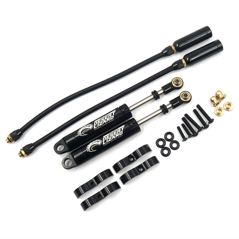 YEAH RACING DDP-100BK 100MM DESERT LIZARD PIGGYBACK INTERNAL SPRING DAMPER BLACK