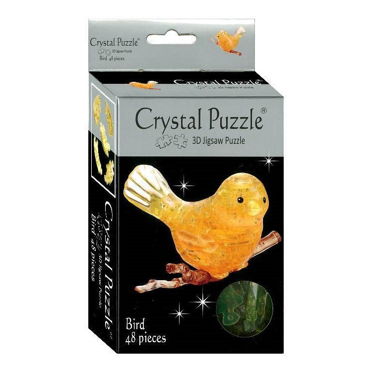 CRYSTAL PUZZLE 90125 YELLOW BIRD 48PC 3D JIGSAW PUZZLE