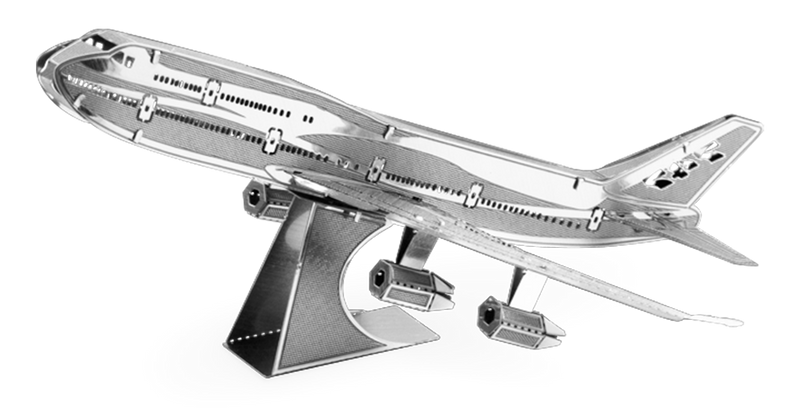 METAL EARTH MMS0004 AIRCRAFT BOEING 747 COMMERCIAL JET 3D METAL MODEL KIT