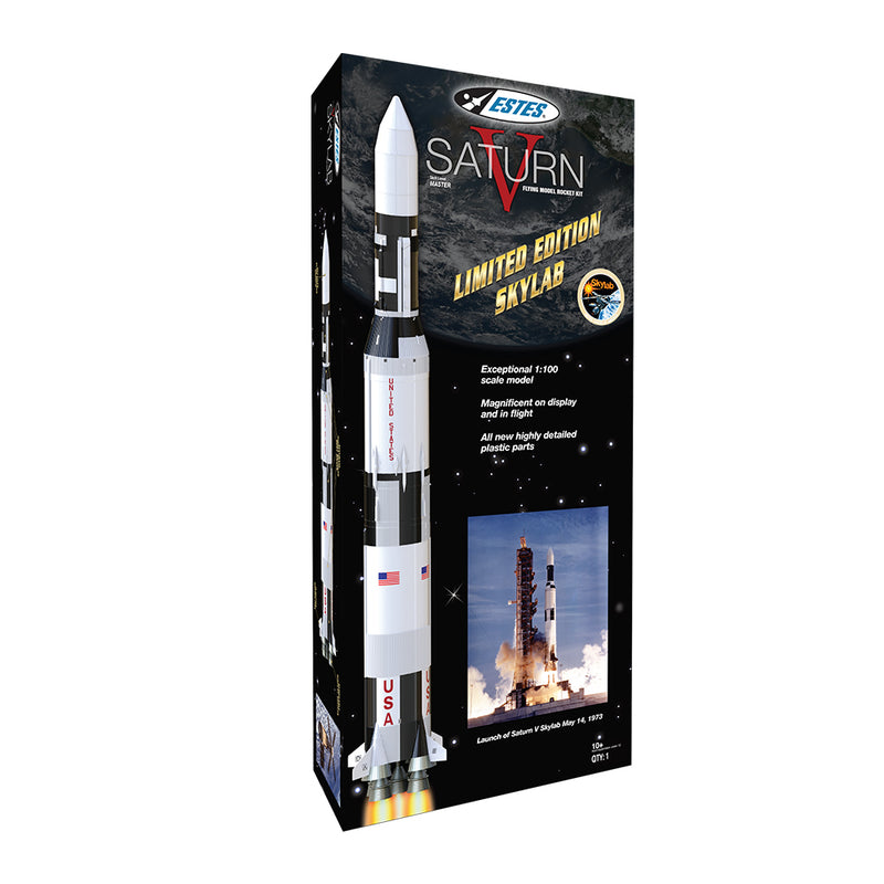 ESTES 1973 SATURN V 1:100 SCALE SATURN V LIMITED EDITION SKYLAB MASTER FLYING MODEL ROCKET KIT REQUIRES 29MM ENGINE AND LAUNCH PAD AND CONTROLLER