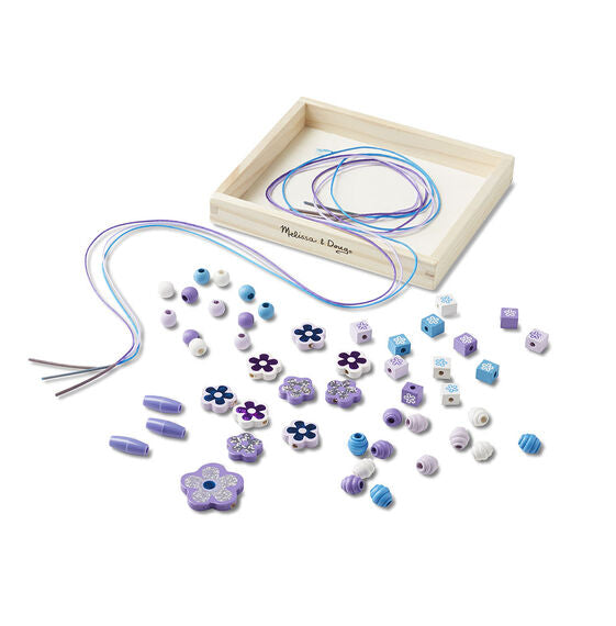 MELISSA AND DOUG 9494 CREATED BY ME WOODEN SPARKLING FLOWERS BEAD SET