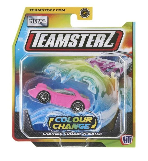 HTI TEAMSTERZ COLOUR CHANGE DIECAST TOY CAR (PINK)