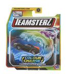 HTI TEAMSTERZ COLOUR CHANGE DIECAST TOY CAR (BLACK/ORANGE WITH WHITE STRIPES)