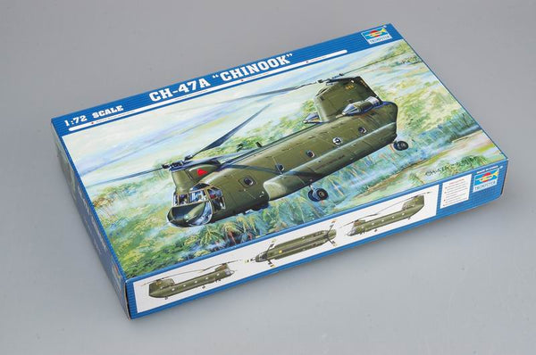 TRUMPETER 01621 1/72 CH-47A CHINOOK MEDIUM-LIFT HELICOPTER PLASTIC MODEL KIT