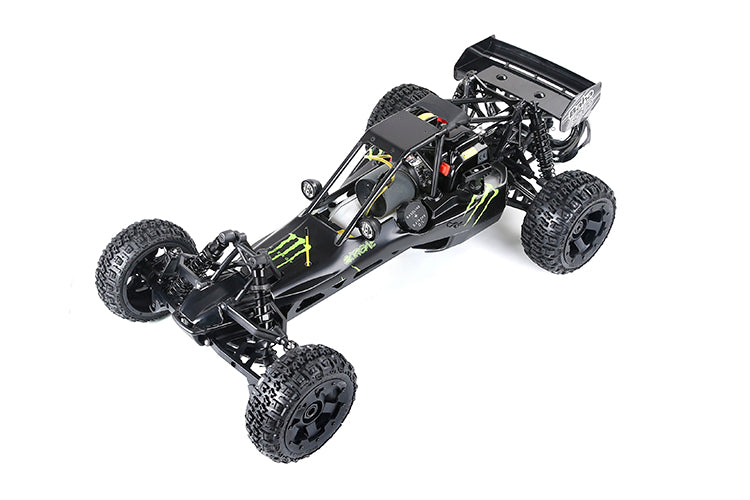 ROVAN 305BS 23 BAJA BUGGY GREEN/BLACK MONSTER 30.5CC DOMINATOR PIPE WITH GT3B 2.4GHZ CONTROLLER READY TO RUN GAS POWERED RC CAR  NOW WITH SYMETRICAL STEERING