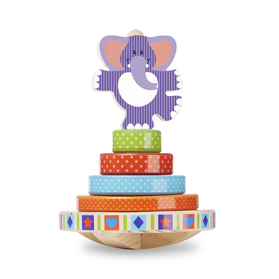 MELISSA AND DOUG FIRST PLAY ELEPHANT ROCKING STACKER