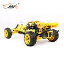 ROVAN 320C Body 45 32.5CC YELLOW AND BLACK NYLON BAJA 5B WITH GT3B CONTROLLER READY TO RUN GAS POWERED 2WD RC CAR WITH SYMETRICAL STEERING AND SILENCED DOMINATOR PIPE