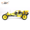 ROVAN 320C Body 45 32.5CC YELLOW AND BLACK NYLON BAJA 5B WITH GT3B CONTROLLER READY TO RUN GAS POWERED 2WD RC CAR WITH SYMETRICAL STEERING AND SILENCED DOMINATOR PIPE