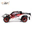 ROVAN 320SC TERMINATOR BAJA 2 STROKE 32cc SHORT COURSE TRUCK 5B CONVERTED TO 5T BODY WITH RED AND BLACK AND WHITE READY TO RUN GAS POWERED RC CAR