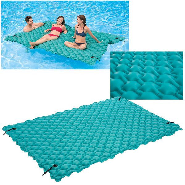 INTEX WET SET COLLECTION GIANT FLOATING MAT - 300KG MAX - 2.9m x 2.26m WITH CONNECT AND FLOAT SYSTEM - AGE 14+