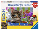 RAVENSBURGER 089710 CUTE 4 LEGGED FRIENDS 2x24PC JIGSAW PUZZLE