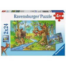 RAVENSBURGER 091171 ANIMALS OF THE FOREST 2x24PC JIGSAW PUZZLE