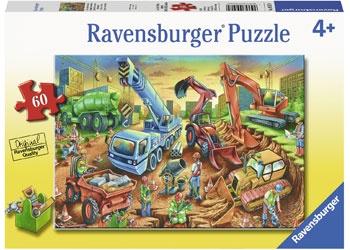 RAVENSBURGER 095179 CONSTRUCTION CREW 60PC JIGSAW PUZZLE