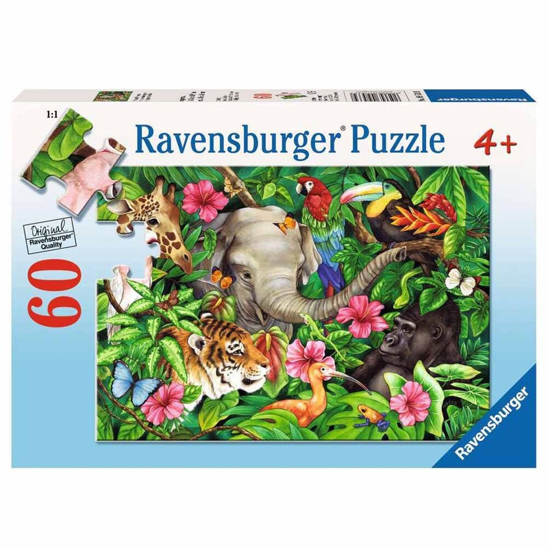 RAVENSBURGER 095339 TROPICAL FRIENDS 60PC JIGSAW PUZZLE