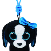 TY BEANIE BOOS TRACEY BLACK DOG CLIP