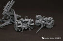 BORDER BT-013 GERMAN 88MM GUN FLAK36 WITH 6 ANTI-AIRCRAFT ARTILLERY CREW MEMBERS 1/35 SCALE PLASTIC MODEL KIT