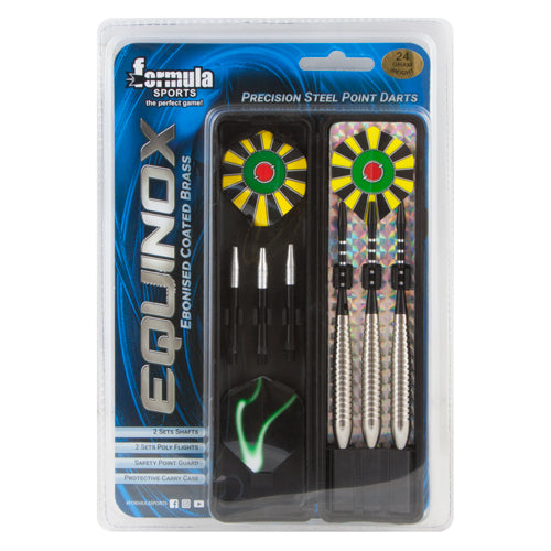 FORMULA SPORTS EQUINOX EBONISED COATED BRASS DARTS 22GM GIFT PACK