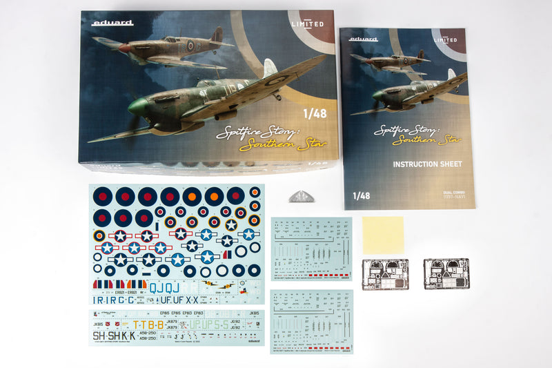 EDUARD 11157 LIMITED SPITFIRE STORY SOUTHERN STAR DUAL COMBO 1/48 SCALE PLASTIC MODEL KIT