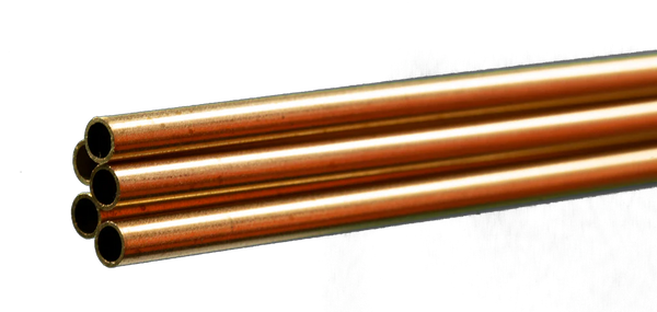 K&S 8127 BRASS ROUND TUBE 1/8 X .014