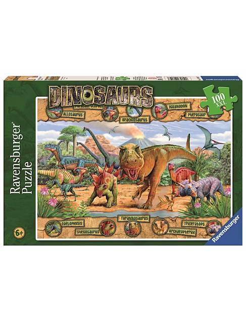 RAVENSBURGER 106097 DINOSAURS 100PC XXL JIGSAW PUZZLE