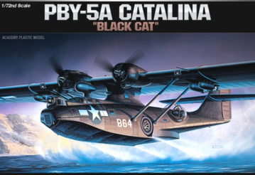 ACADEMY 12487 PBY-5A BLACK CAT CATALINA  AUST DECALS 1:72 PLASTIC MODEL KIT