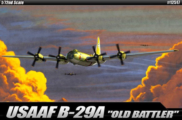 ACADEMY 12517 1/72 USAAF B-29A ''OLD BATTLER" SUPERFORTRESS PLASTIC MODEL KIT