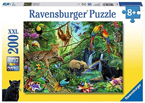 RAVENSBURGER 126606 ANIMALS IN THE JUNGLE 200XXL PC JIGSAW PUZZLE