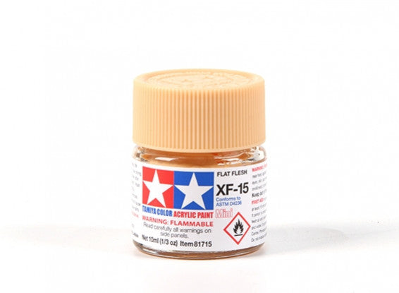 TAMIYA XF-15 ACRYLIC FLAT FLESH PAINT 10ML