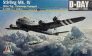 ITALERI 1350 STIRLING MK IV GLIDER TUG PARATROOPS TRANSPORT 1/72