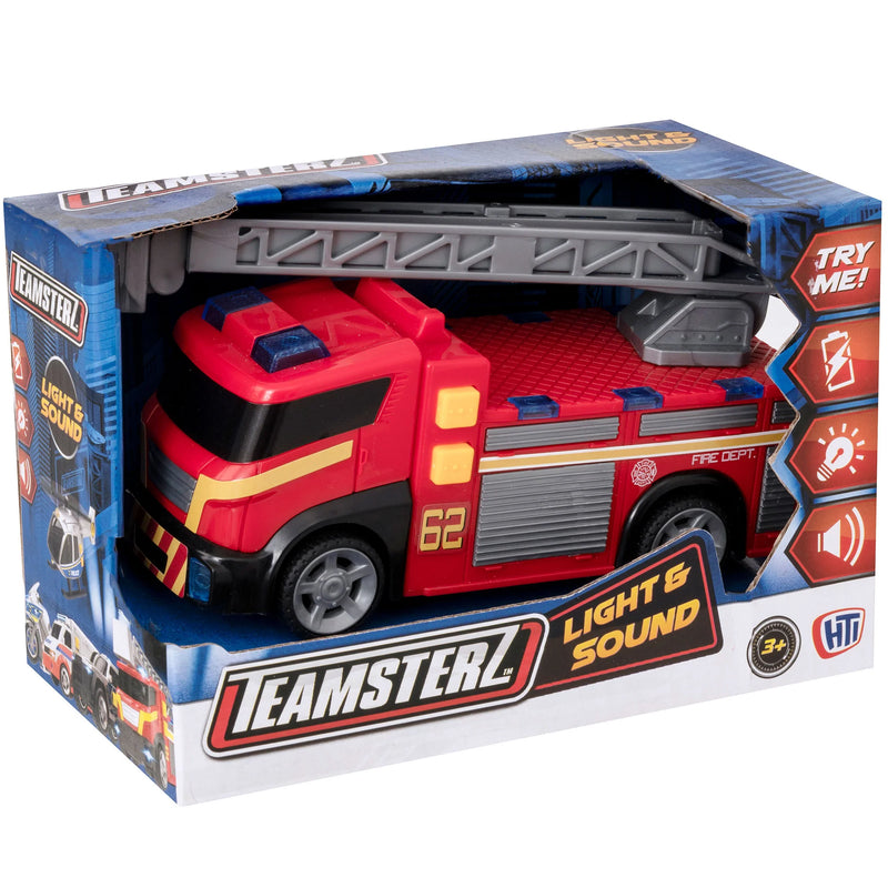 HTI TEAMSTERZ MIGHTY MACHINES LIGHT AND SOUND SMALL FIRE ENGINE